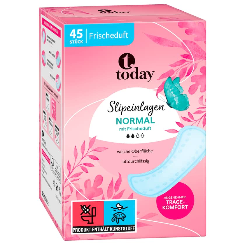 Today Slipeinlagen Normal mit Frischeduft 45 Stück