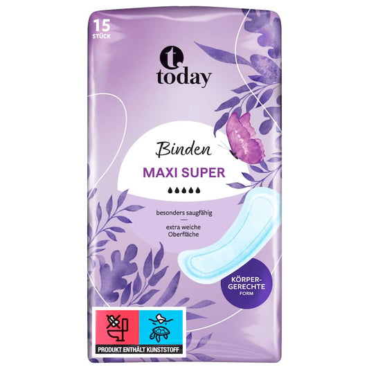 Today Binden Maxi Super 15 Stück