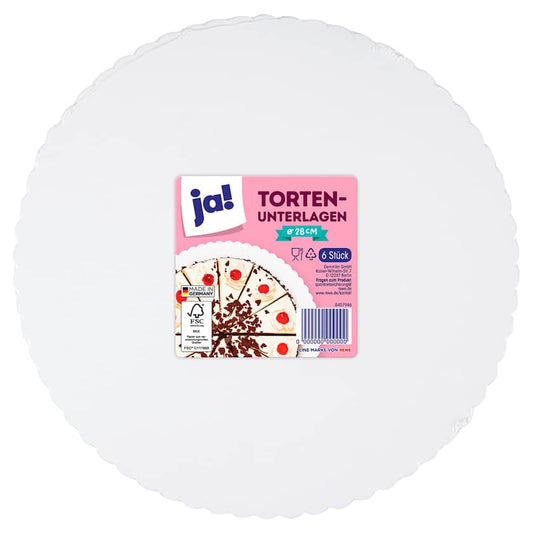 ja! Tortenunterlagen 28cm 6 Stück