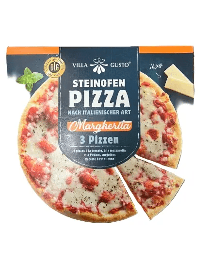 3er Pack Margherita Pizza – Tiefgekühlt - Yahalla ياهلا