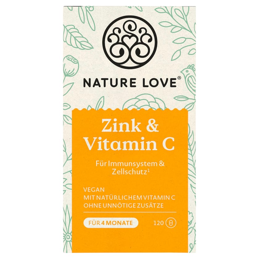 Nature Love Zink & Vitamin C 120 Kapseln