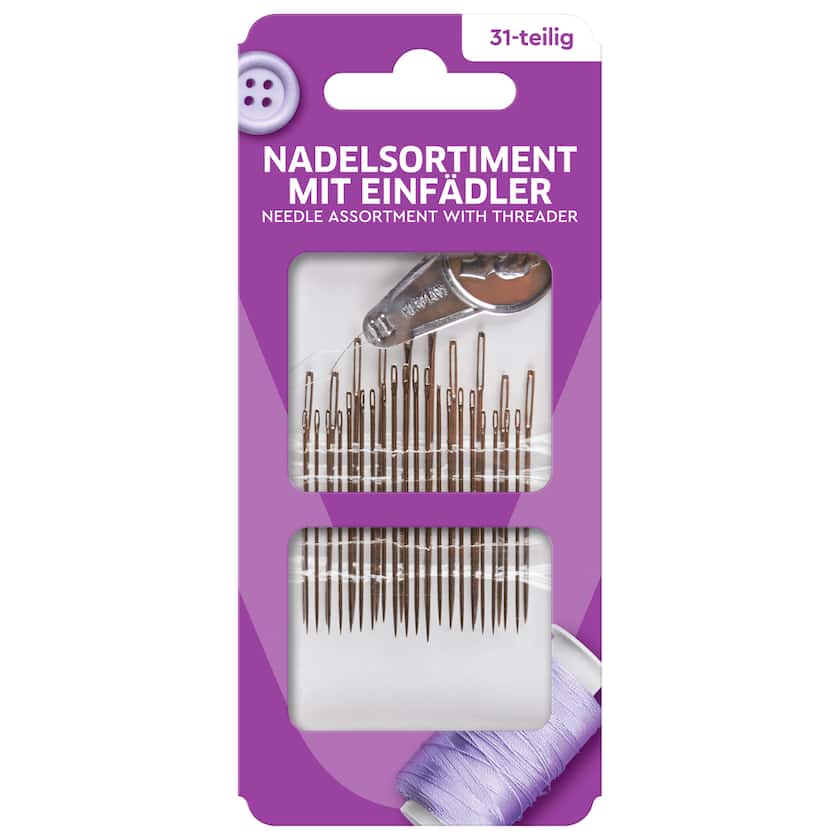 Nadelsortiment 31-tlg. mit Einfädler