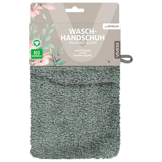 Vivess Waschhandschuh grün