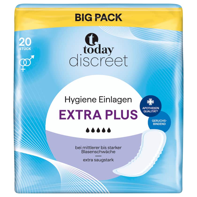 Today Discreet Hygiene Einlagen Extra Plus 20 Stück