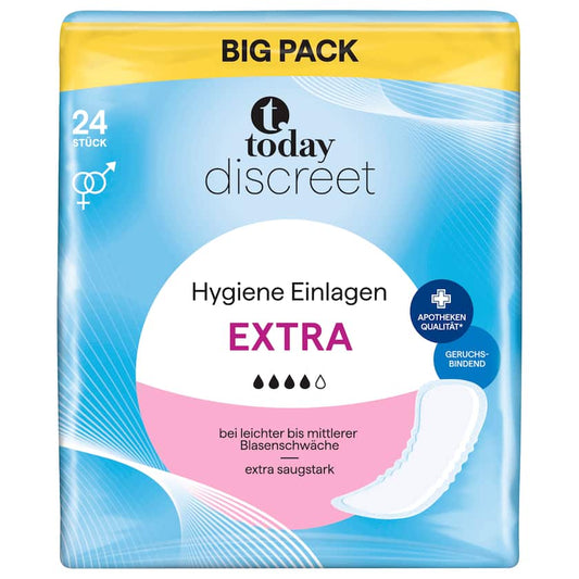 Today Discreet Hygiene Einlagen Extra 24 Stück