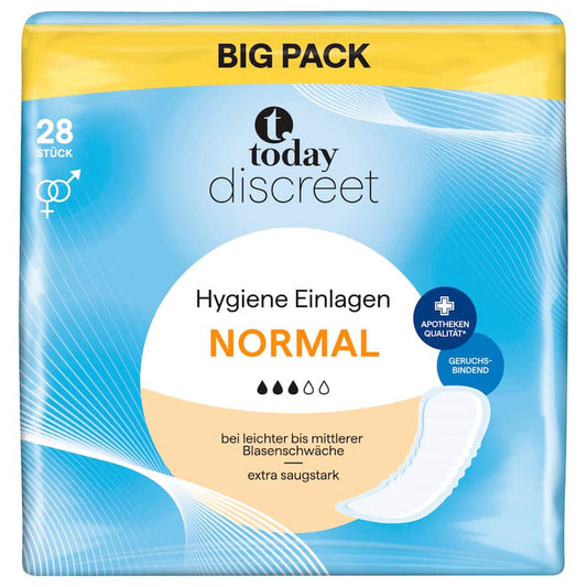 Today Discreet Hygiene Einlagen Normal 28 Stück