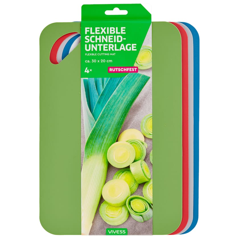 Vivess Schneideunterlagen rutschfest 30x20 4 Stück