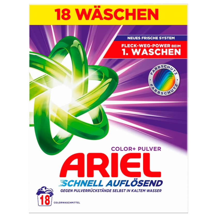 Ariel Colorwaschmittel Pulver Color+ 990g 18WL