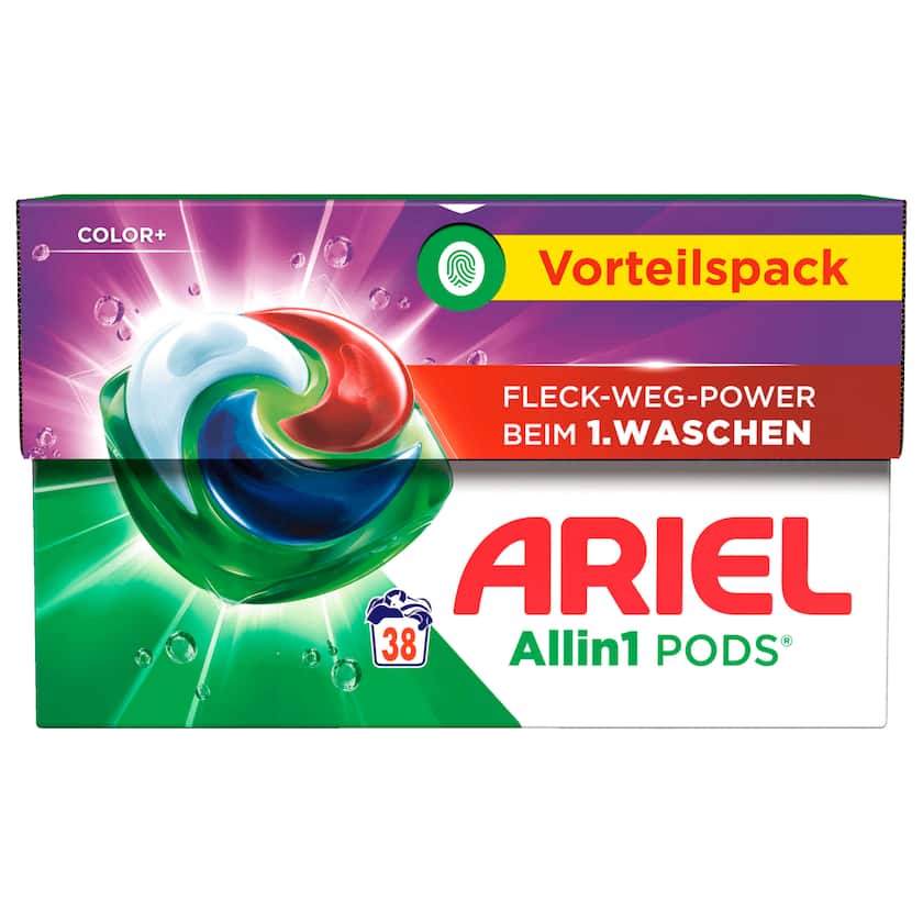 Ariel Colorwaschmittel All-in-1 Pods Color+ 756,2g 38WL