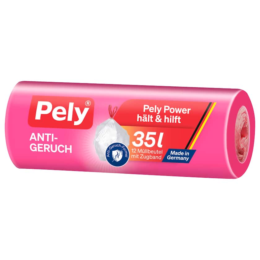 أكياس بيلي برباط مضادة للرائحة، سعة 35 لترًا، 12 قطعة