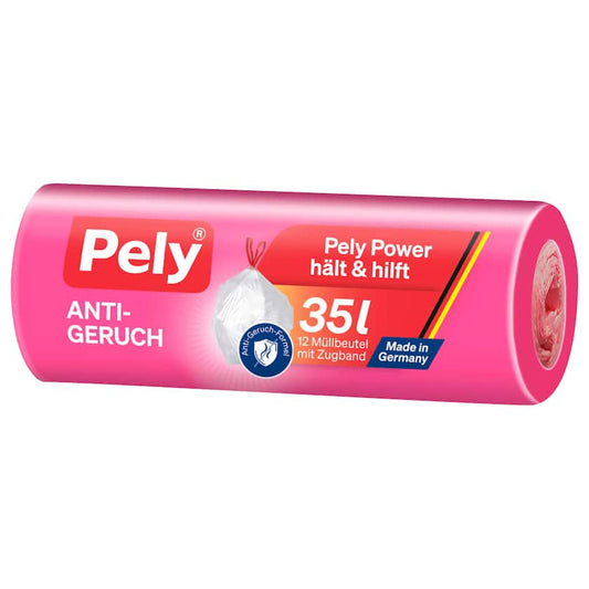 Pely Zugbandbeutel Anti-Geruch 35l 12 Stück