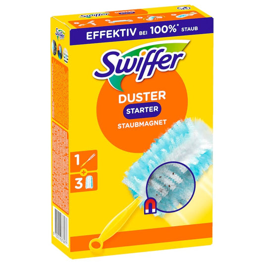 Swiffer Staubmagnet Starterset Handgriff + 3 Tücher