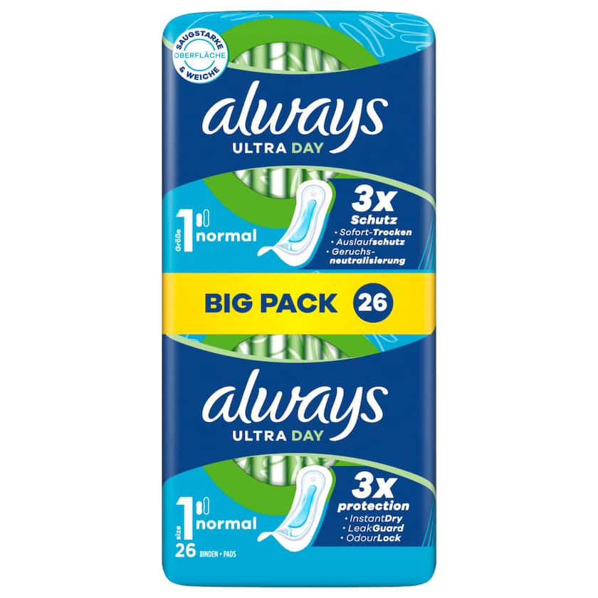 Always Ultra Day Damenbinden Normal 26 Stück