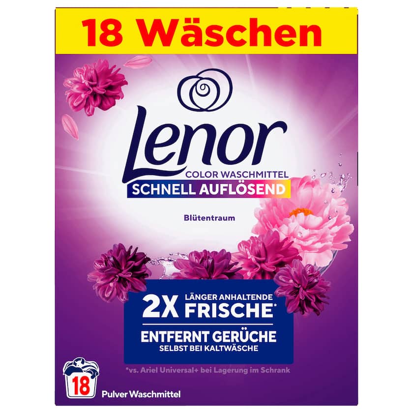 Lenor Colorwaschmittel Pulver Blütentraum 990g 18WL