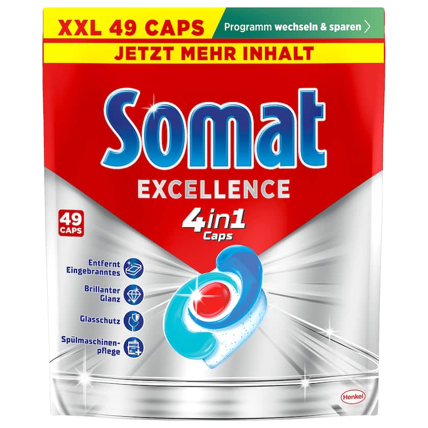 Somat Excellence 4in1 Caps 49 Spülmaschinentabs 886,9g