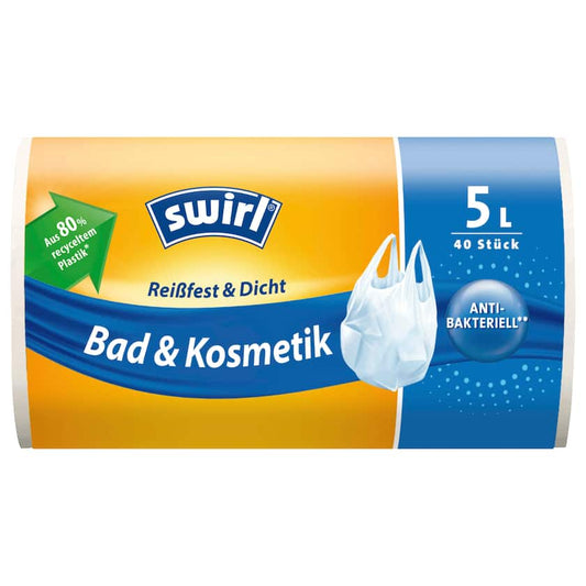 Swirl Tragegriff-Müllbeutel 5l, 40 Stück