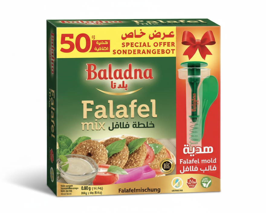 Baladna Falafel-Mischung mit Kunststoffform - Orientalisch 400 g