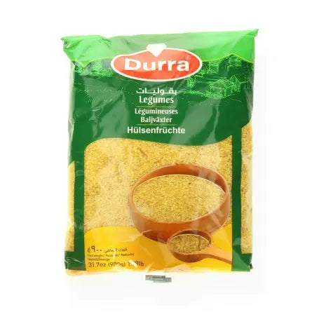 برغل مع شعيرية  درة 900غرام - Yahalla  ياهلا  Durra Vor Feuchtigkeit und Sonnenlicht schützen, kühl und trocken lagern. Kann Spuren von Nüssen, Gluten oder Soja enthalten. Vor dem Verzehr gut prüfen.