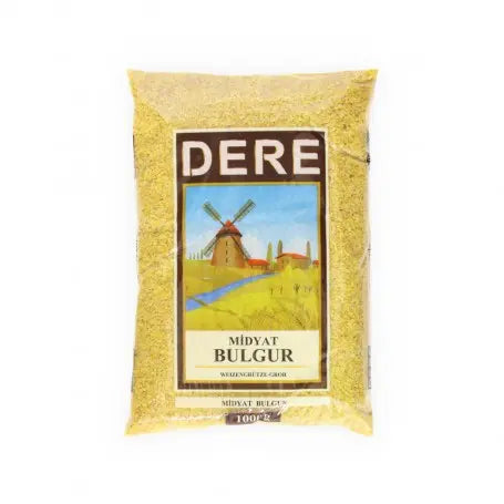 برغل وسط ديري 1000 غرام - Yahalla  ياهلا  DERE Vor Feuchtigkeit und Sonnenlicht schützen, kühl und trocken lagern. Kann Spuren von Nüssen, Gluten oder Soja enthalten. Vor dem Verzehr gut prüfen.