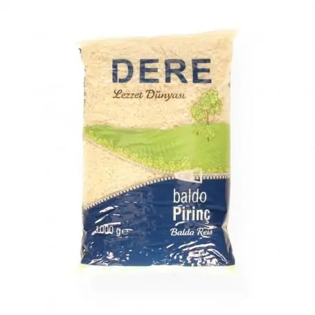 رز بالدو ديري 1000 غرام / حبة قصيرة / - Yahalla  ياهلا  DERE Vor Feuchtigkeit und Sonnenlicht schützen. Kühl und trocken lagern. Kann Spuren von Nüssen, Gluten oder Soja enthalten. Vor dem Verzehr gut prüfen.