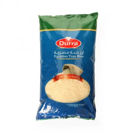 رز حبة مصرية درة 4500 غرام - Yahalla  ياهلا  Durra Vor Feuchtigkeit und Sonnenlicht schützen. Kühl und trocken lagern. Kann Spuren von Nüssen, Gluten oder Soja enthalten. Vor dem Verzehr gut prüfen.