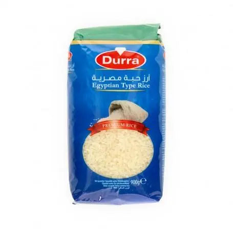 رز حبة مصرية درة 900 غرام - Yahalla  ياهلا  Durra Vor Feuchtigkeit und Sonnenlicht schützen. Kühl und trocken lagern. Kann Spuren von Nüssen, Gluten oder Soja enthalten. Vor dem Verzehr gut prüfen.
