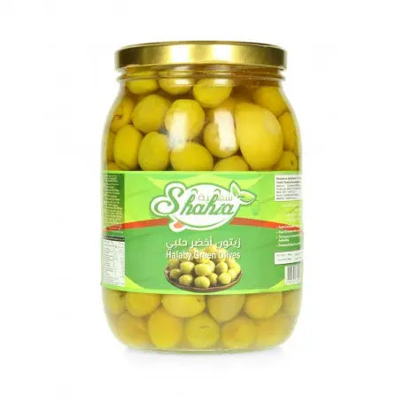 زيتون أخضر حلبي شهية  1500/900غرام Yahalla