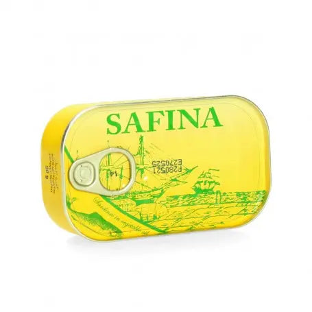 سردين السفينة 125 غرام / حلو / - Yahalla  ياهلا  Yahalla Dieses Produkt kann Spuren von anderen Fischen oder Soja enthalten. Bei bestehenden Allergien vorsichtig verwenden. Kühl und trocken lagern und vor dem angegebenen Datum verbrauchen.