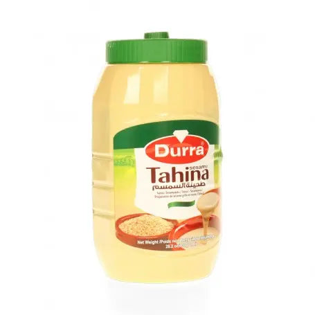 طحينة السمسم درة 800غرام - Yahalla  ياهلا  Durra Dieses Produkt kann Spuren von Nüssen oder Soja enthalten. Bei bestehenden Allergien vorsichtig verwenden. Kühl und trocken lagern und vor dem angegebenen Datum verbrauchen.