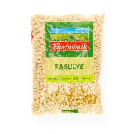 فاصولية بيضاء إيكونوميك 800غرام /ناشف/ - Yahalla  ياهلا  Bazarmarkt Vor Feuchtigkeit und Sonnenlicht schützen, kühl und trocken lagern. Kann Spuren von Nüssen, Gluten oder Soja enthalten. Vor dem Verzehr gut prüfen.