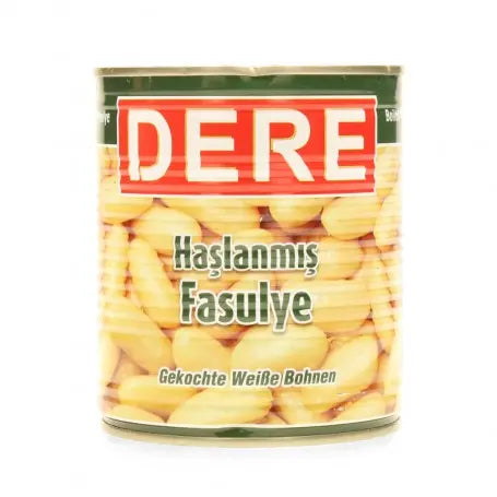 فاصولية بيضاء عريضة ديري 850غرام /مسلوق/ - Yahalla  ياهلا  DERE Kann Gluten, Soja oder Konservierungsstoffe enthalten. Bitte Zutaten vor dem Verzehr überprüfen.