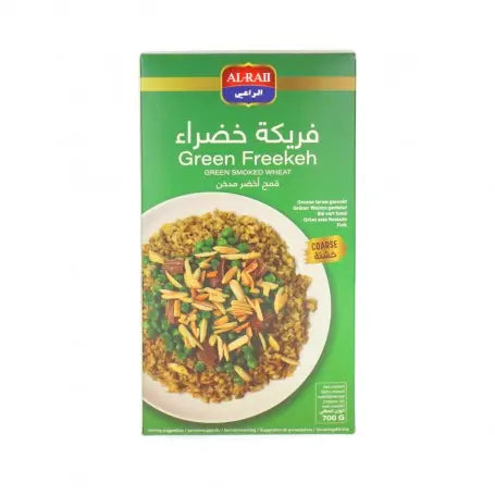 فريكة الراعي 700غرام - Yahalla  ياهلا  ALRAII Vor Feuchtigkeit und Sonnenlicht schützen und kühl sowie trocken lagern. Kann Spuren von Nüssen, Gluten oder Soja enthalten. Vor dem Verzehr gut prüfen.