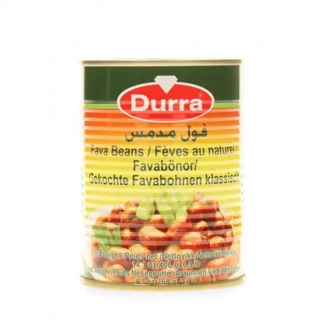 فول مدمس سادة درة 400غرام - Yahalla  ياهلا  Durra Warnung: Kühl und trocken lagern. Nach dem Öffnen im Kühlschrank aufbewahren. Kann Spuren und Gluten enthalten. Vor Feuchtigkeit und Sonnenlicht schützen
