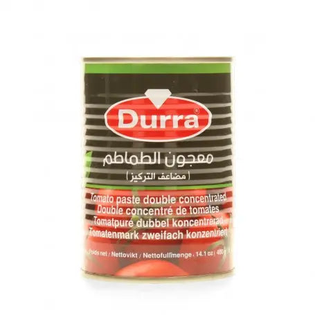 معجون الطماطم درة 400غرام - Yahalla  ياهلا  Durra Kann Zusatzstoffe enthalten, hoher Säuregehalt, kann Magenreizungen verursachen. Zuckergehalt beachten, in Maßen konsumieren. Nach dem Öffnen gekühlt lagern. Allergien prüfen, kann Zusatzstoffe enthalten.