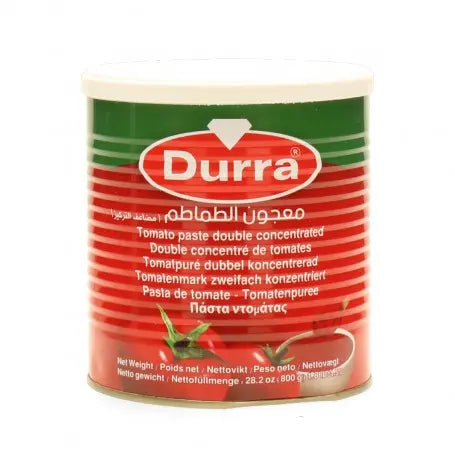 معجون الطماطم درة 800غرام - Yahalla  ياهلا  Durra Kann Zusatzstoffe enthalten, hoher Säuregehalt, kann Magenreizungen verursachen. Zuckergehalt beachten, in Maßen konsumieren. Nach dem Öffnen gekühlt lagern. Allergien prüfen, kann Zusatzstoffe enthalten.