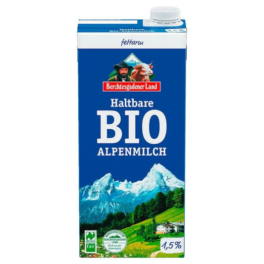 Berchtesgadener Land Bio-Alpenmilch 1,5% 1L - Yahalla ياهلا