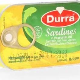 Durra Sardinen in Pflanzenöl 125g Dose - Yahalla ياهلا