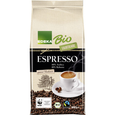 EDEKA Bio Espresso ganze Bohne 1KG