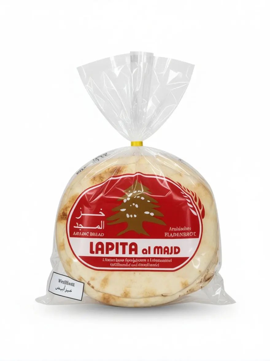 Frisch arabische Brot Almajd Brot - Yahalla ياهلا