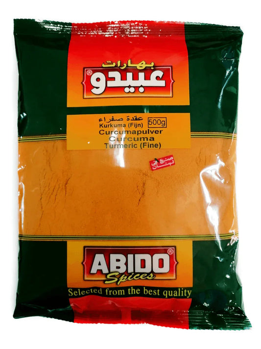 (gemahlener Kurkuma) gelber Knoten