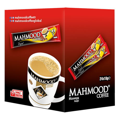 Mahmoud 3 in 1 Kaffee, 24 Stück Genuss Yahalla